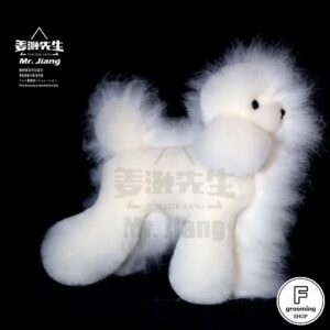 【プードル 全身用付替えウィッグ（毛）ペットカットタイプ】ホワイト