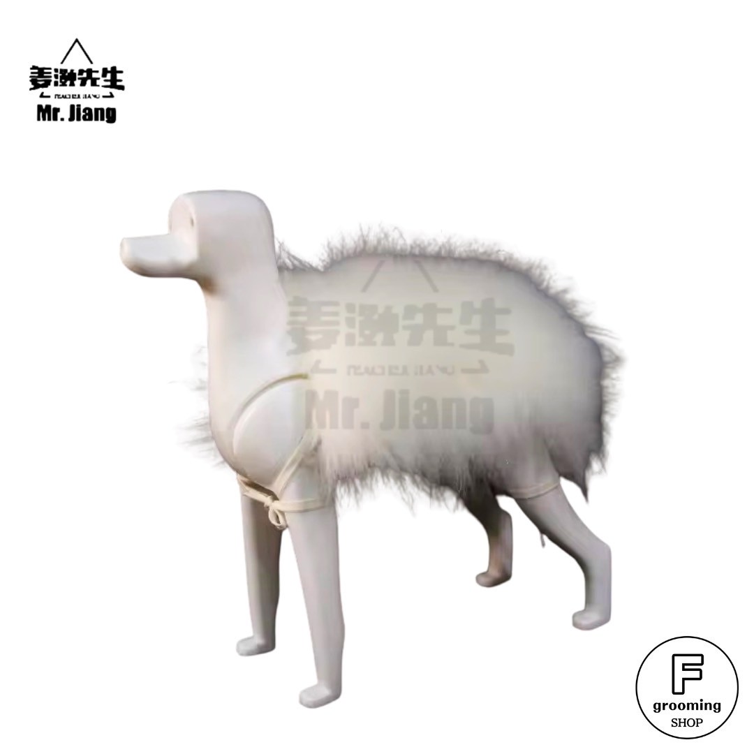 【プードル ボディ〈背中~腹周り〉専用付替えウィッグ(毛)】ホワイト